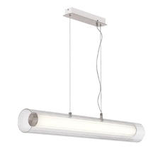 Подвесной светильник светодиодный Никель/Белый Прозрачный LED 1*33W 3000K/4000K ST Luce SL2010.103.01